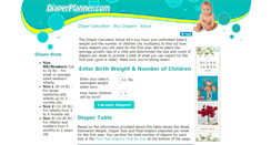 Desktop Screenshot of diaperplanner.com